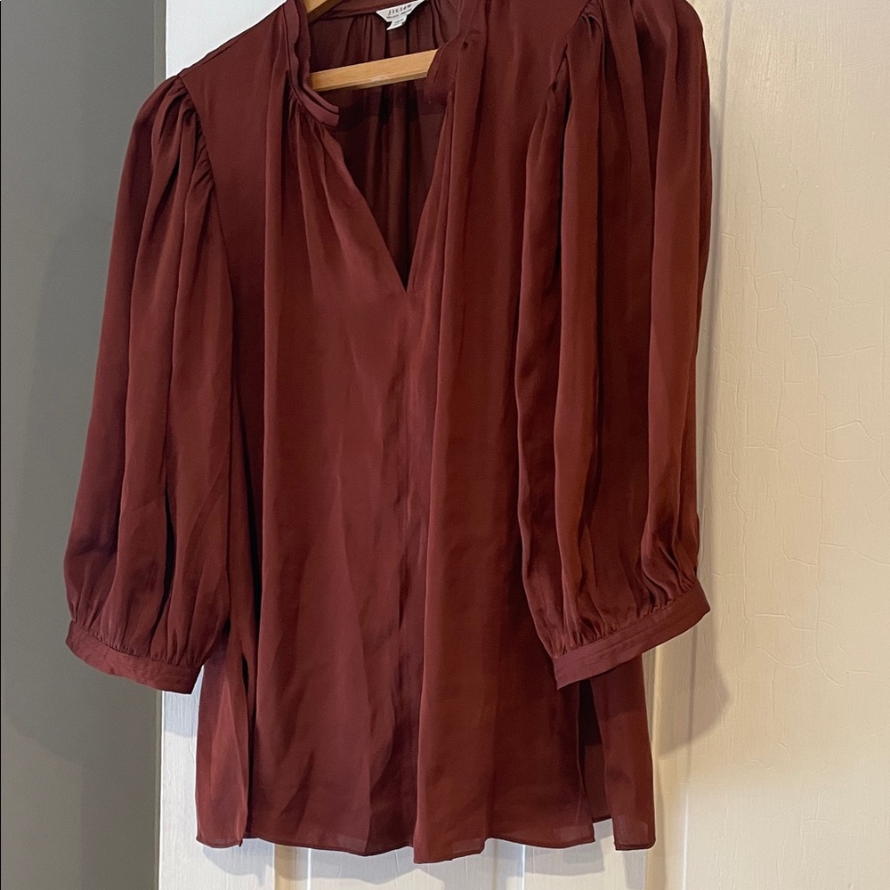 Jigsaw Women's Deep Bronze Blouse